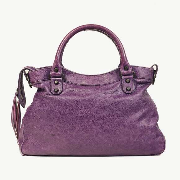 Balenciaga 2012 City Agneau Classic Hardware First Raisin Purple Leather Bag - Picture 4 of 16